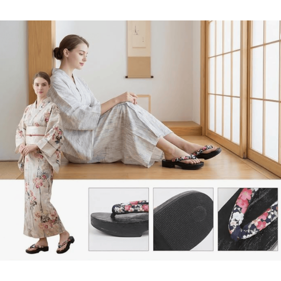 Cosplay Women Japanese Wooden Clog