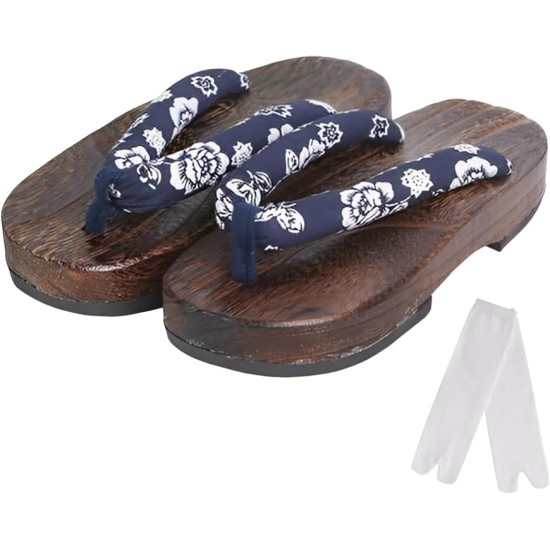 Kids Japanese Traditional Shoes Wooden Sandals Geta Clog