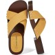 Women's Slide Sandals Wooden Slippers