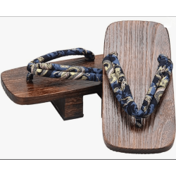 Geta Sandals Wooden Clogs Geta Sandals Flip Flop Two-Teeth Traditional High Heel Slippers