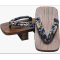 Geta Sandals Wooden Clogs Geta Sandals Flip Flop Two-Teeth Traditional High Heel Slippers