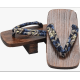 Geta Sandals Wooden Clogs Geta Sandals Flip Flop Two-Teeth Traditional High Heel Slippers
