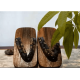 Geta Sandals Wooden Clogs Geta Sandals Flip Flop Two-Teeth Traditional High Heel Slippers