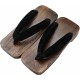 Japanese Shoes Geta for Men Square Wooden Clogs
