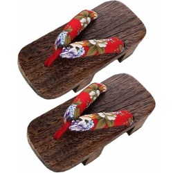 Womens Slippers Womens Slippers Japanese Wooden Clogs Floral Geta Sandals Geisha Slippers