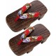Womens Slippers Womens Slippers Japanese Wooden Clogs Floral Geta Sandals Geisha Slippers