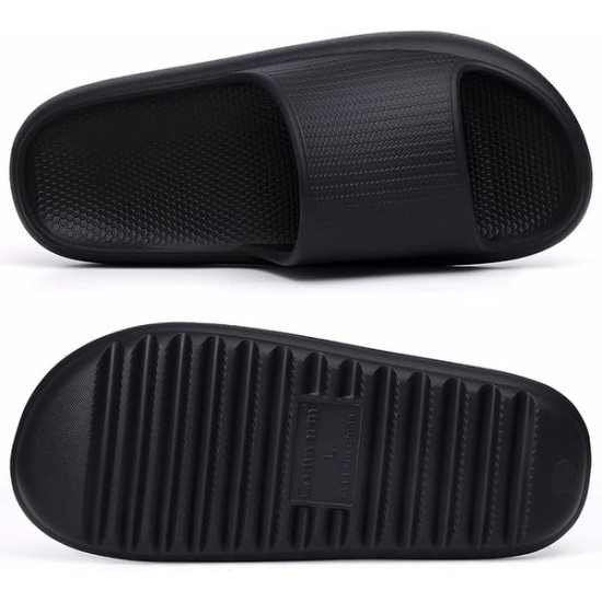 Slide Sandals for Women Men Ultra Comfort Recovery Pillow Slippers Soft Summer Beach Shoes with Low Arch Support