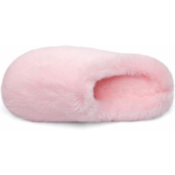 Women's Plush Fuzzy Slip on Indoor Outdoor Winter House Slippers