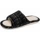 House Slippers Indoor Cotton Flax Slippers, Women's and Men's Casual Soft Non-slip Open Toed Mute Slippers