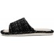 House Slippers Indoor Cotton Flax Slippers, Women's and Men's Casual Soft Non-slip Open Toed Mute Slippers